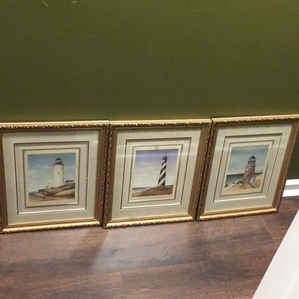 Three light house pictures